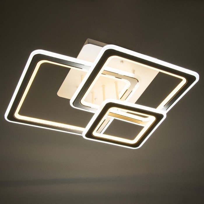 Люстра Люстра "Индира"с ПДУ LED 250Вт 3000-6000Вт белый 53,5х53,5х15см BayerLux