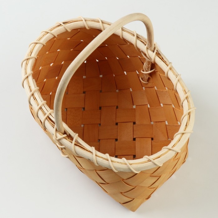 Корзина плетеная, 21 х 13,5 х 12/23,5 см, секвойя Корзина плетеная, 21 х 13,5 х 12/23,5 см, секвойя