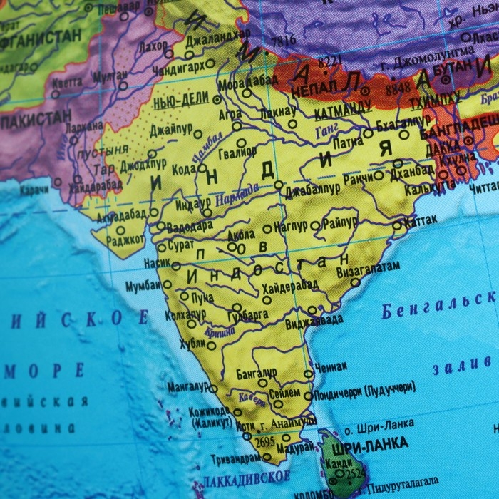 Глобус политический Глобус политический "Глобен", диаметр 250 мм, интерактивный, подсветка от батареек, с очками