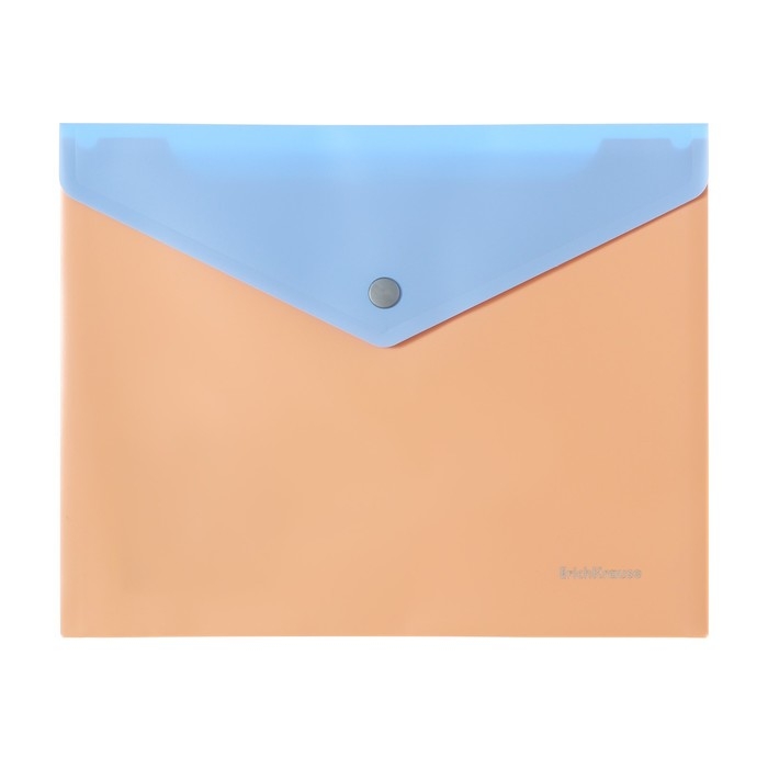 Папка-конверт на кнопке А5+, 180 мкм, ErichKrause Папка-конверт на кнопке А5+, 180 мкм, ErichKrause "Matt Pastel Bloom", дополнительный карман. непрозрачная, микс