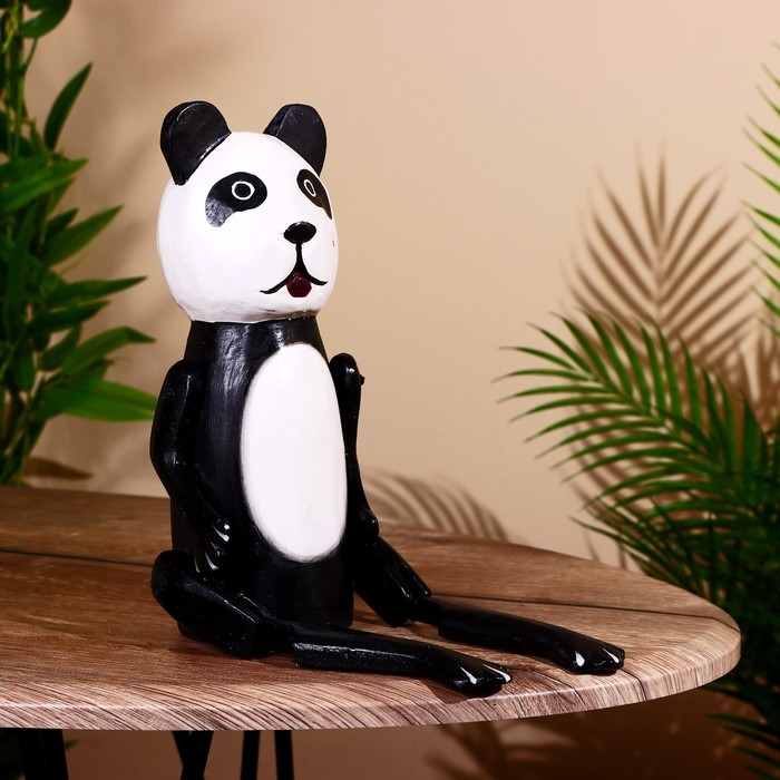 Сувенир Сувенир "Панда" висячие лапки, дерево 38 см