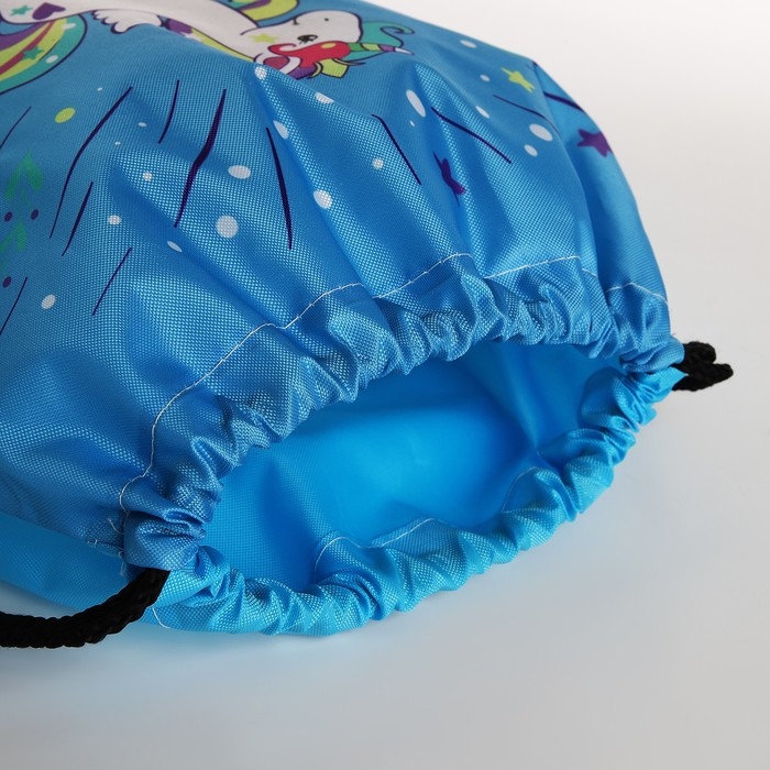 Мешок для обуви на шнурке, цвет голубой Мешок для обуви на шнурке, цвет голубой