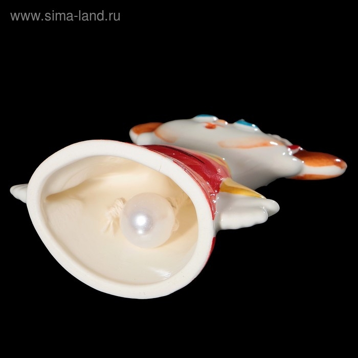 Колокольчик фарфоровый  Колокольчик фарфоровый "Девочка", авторская роспись, 9 см