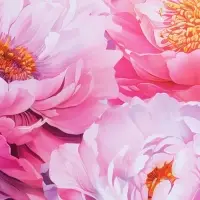 Пакет подарочный ламинированный "Пионы" 26 х 12 х 32 см