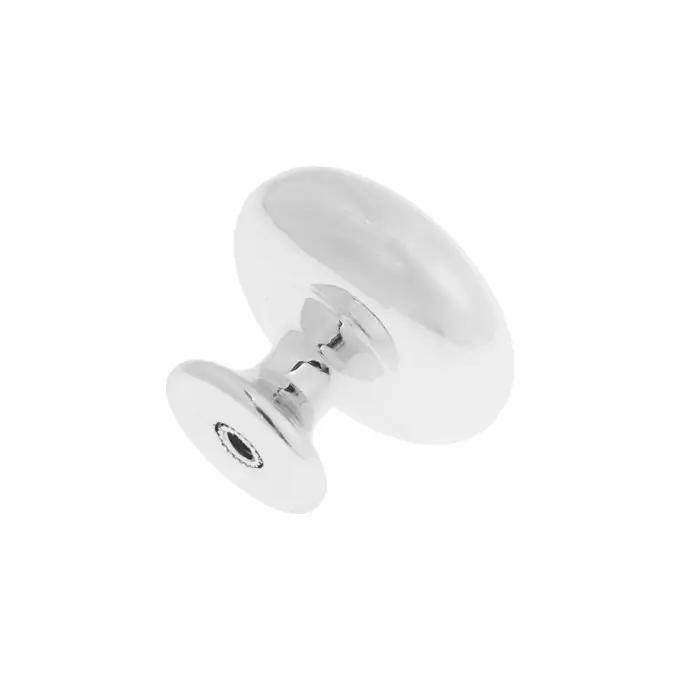 Ручка-кнопка CAPPIO РК120, d=32 мм, пластик, цвет хром