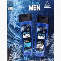 Подарочный набор мужской Norland Men Ice Freshness: гель для душа 250 мл + шампунь 250 мл