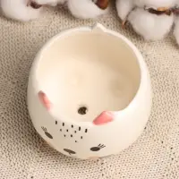 Горшок "Счастливый Котик" 8х8х8см