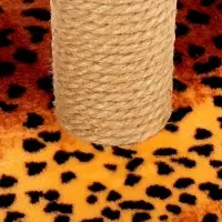 Когтеточка &laquo;Столбик&raquo;, 30&times;30&times;56 см, с площадкой и игрушкой, джут, МИКС