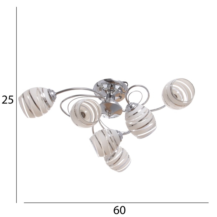 Люстра Люстра "Венда" 6х40Вт Е27 Хром МОДЕЛЬ: 2800089