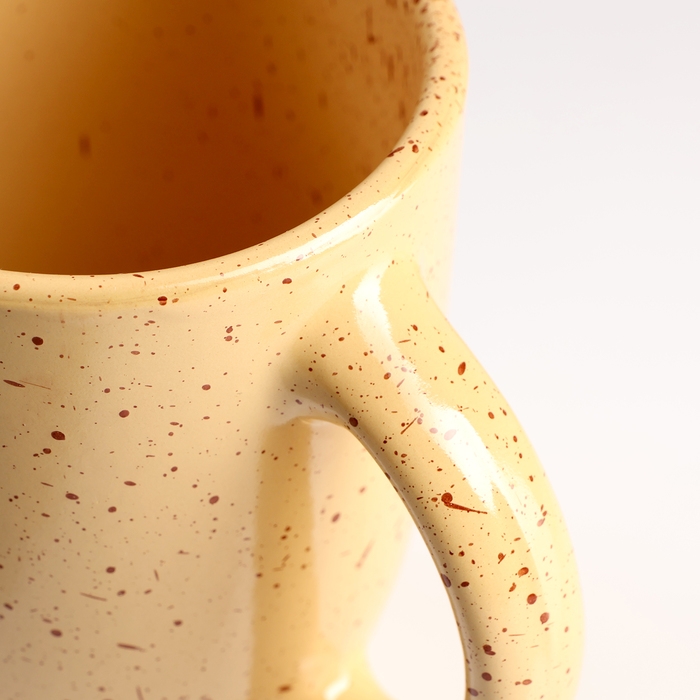 Кружка Борисовская керамика «Каракум», 350 мл, 8,5×11 см, жёлтая Кружка Борисовская керамика «Каракум», 350 мл, 8,5×11 см, жёлтая