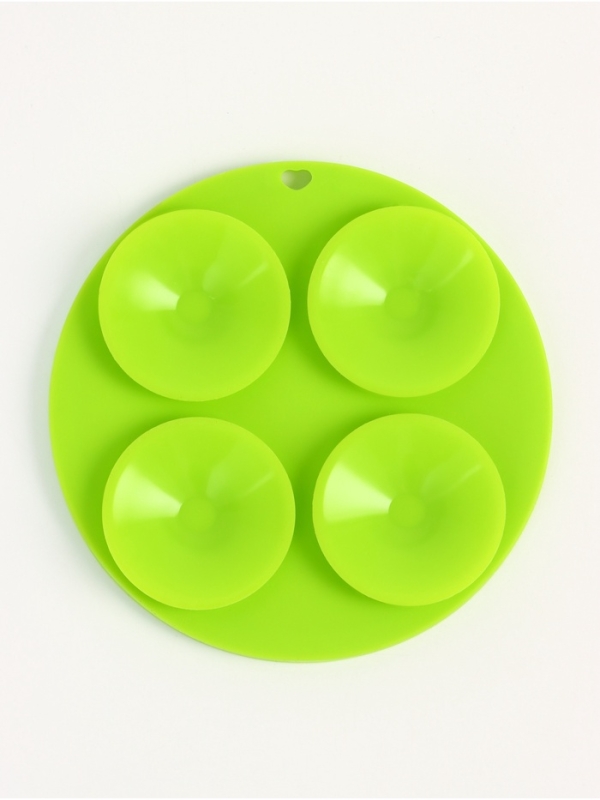 Коврик для лизания на присосках 10 х 10 см, зелёный Коврик для лизания на присосках 10 х 10 см, зелёный