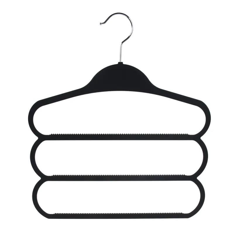 VETTA Вешалка-органайзер, 3 уровня, 36х40.5х0.6 см, пластик с покрытием Soft-touch, черная