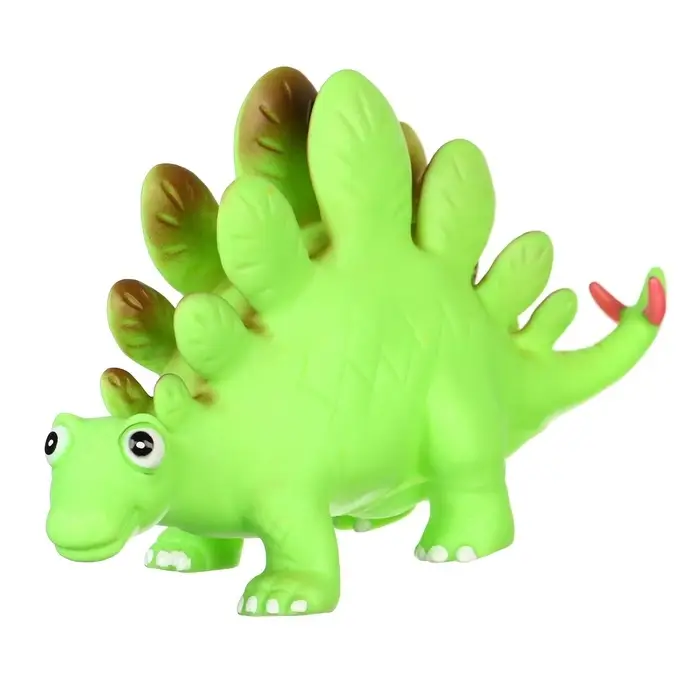 Резиновая игрушка для ванны Крошка Я &laquo;Динозавр: Стегозавр&raquo;, 23 см, с пищалкой