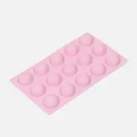 Форма для выпечки Доляна &laquo;Полусферы&raquo;, силикон, 29&times;17 см, 15 ячеек (d=4 см), МИКС