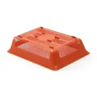 Туалет для кошек, 36&times;25&times;9 см, глубокий, с сеткой, пластик, коричневый