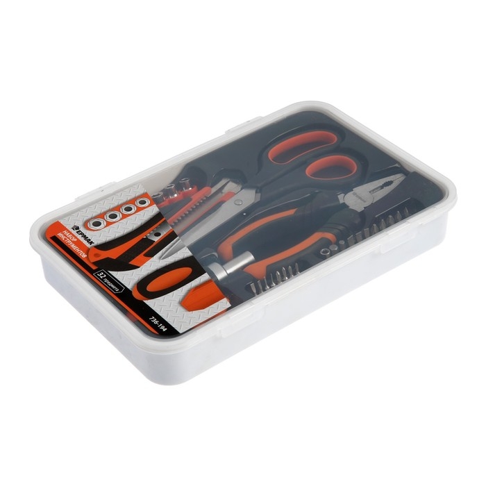 Набор инструментов слесарно-монтажных ЕРМАК, 736-194, 32 предмета Набор инструментов слесарно-монтажных ЕРМАК, 736-194, 32 предмета