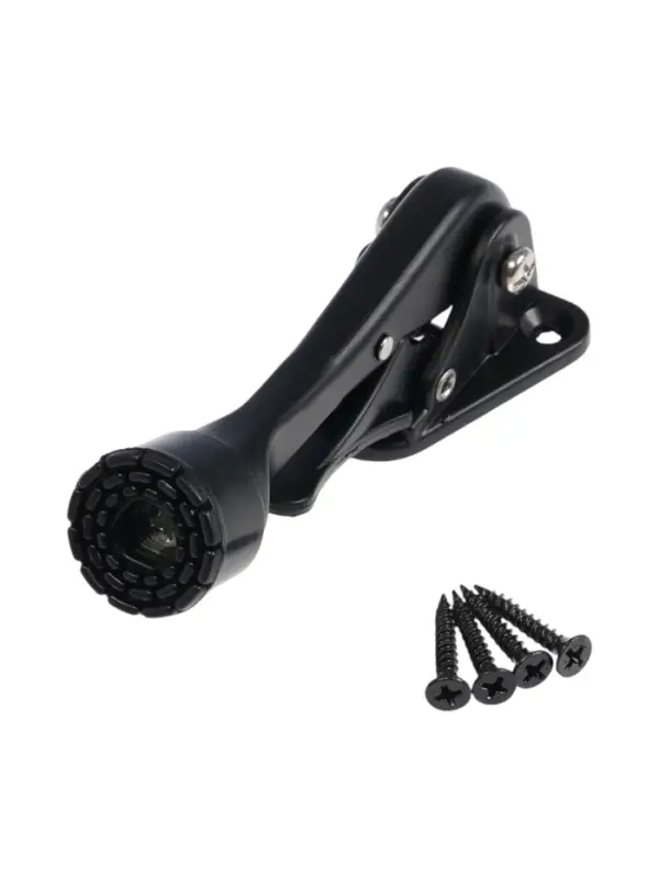 Фиксатор дверной LOCKLAND “козья ножка”, с автоподъемом, цвет черный Фиксатор дверной LOCKLAND “козья ножка”, с автоподъемом, цвет черный