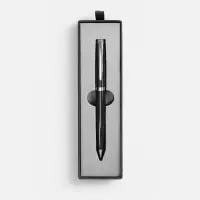 Ручка шариковая Letra Chrome в футляре, черная Ручка шариковая Letra Chrome в футляре, черная