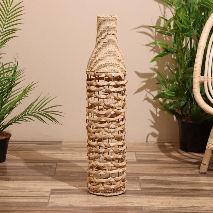 Ваза плетёная, напольная 17х17х69 см Ваза плетёная, напольная 17х17х69 см