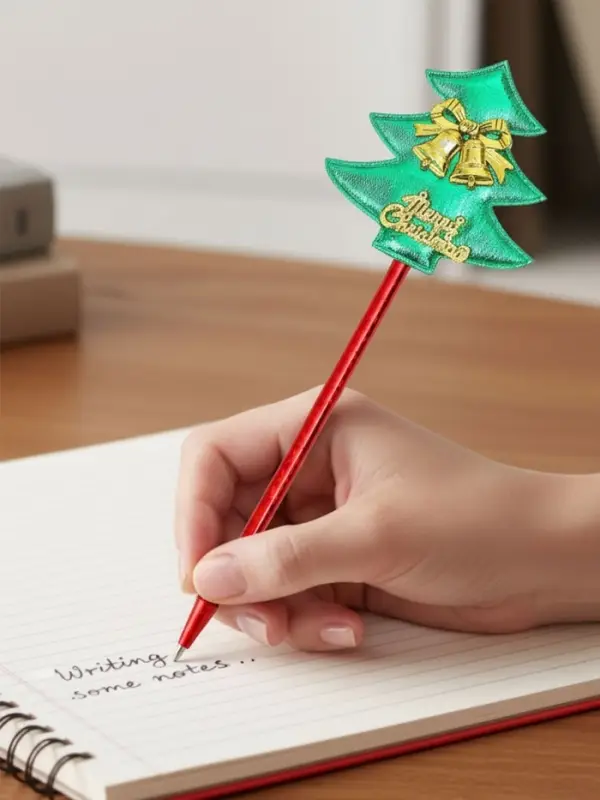 Ручка-прикол Calligrata &laquo;Ёлочка&raquo;, с колокольчиками, синий стержень, шариковая