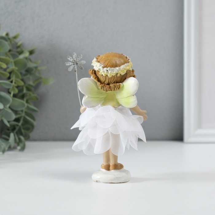 Сувенир полистоун  Сувенир полистоун "Малышка фея в цветочном платье с цветочком" МИКС 8х8х13 см