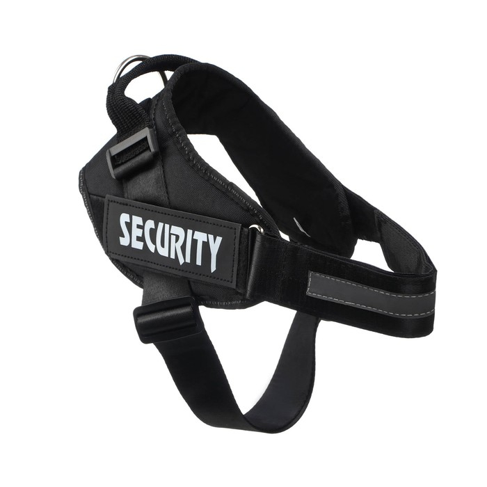 Шлейка К9 мягкая светоотражающая, размер M, ОГ 55-65 см, вес 11-20 кг, чёрная Шлейка К9 мягкая светоотражающая, размер M, ОГ 55-65 см, вес 11-20 кг, чёрная