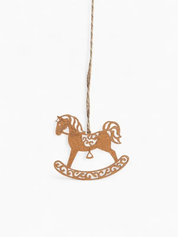 Набор ёлочных украшений Набор ёлочных украшений "Лошадки" резные 9х8 см, Ассорти, 5 шт.