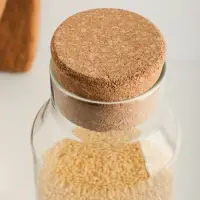 VETTA ЭКО Бутылка 1000мл, 25х9см, стекло, пробка