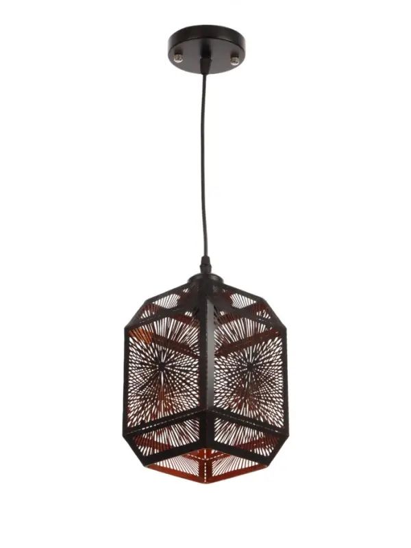 Светильник потолочный BayerLux &laquo;Кэлшот&raquo; (Сияние), 1&times;40 Вт, Е27, черный, 13&times;13&times;20+100 см