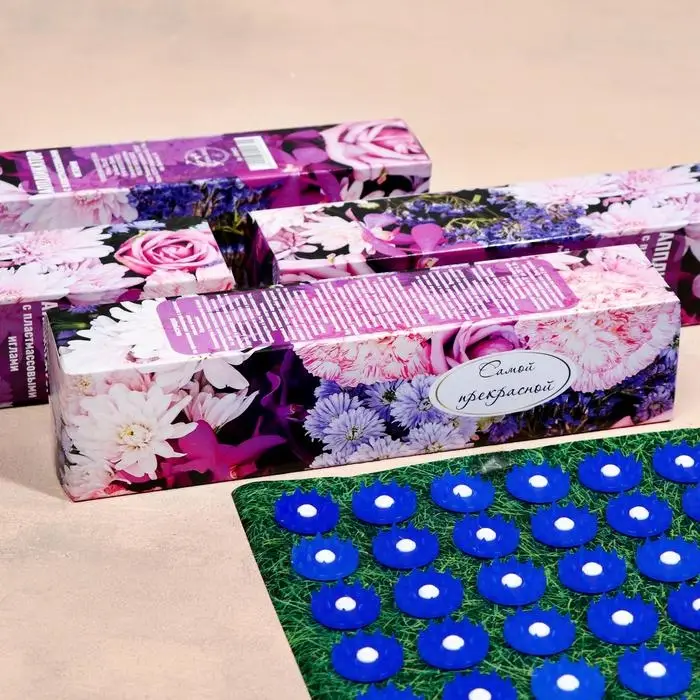 Аппликатор Аппликатор "Кузнецова - Самой прекрасной", 70 колючек, плёнка, 23х32 см, синий