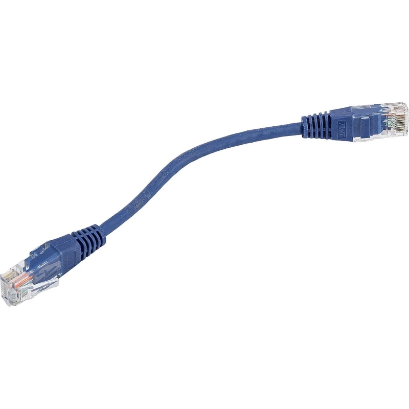 Патч-корд TWT TWT-45-45-0.15-BL UTP кат.5e, 0.15 м, синий
