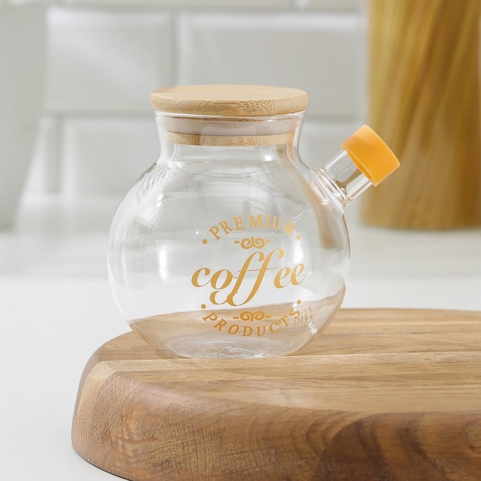 Банка стеклянная для сыпучих продуктов «Колба», 400 мл Банка стеклянная для сыпучих продуктов «Колба», 400 мл