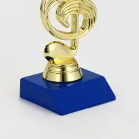 Статуэтка наградная &laquo;Скрипичный ключ&raquo;, пластиковая, 14.5&times;6.5&times;6 см, цвет золотой