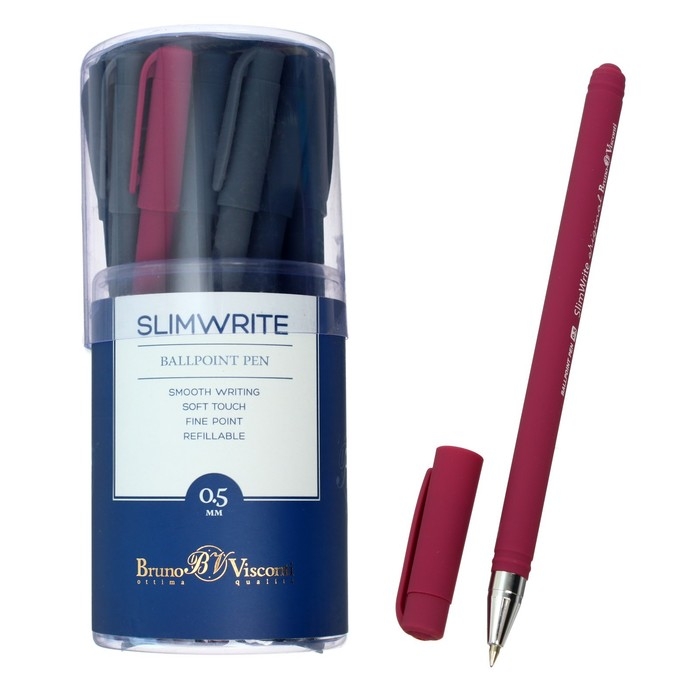 Ручка шариковая SlimWrite. ORIGINAL, стержень синий, узел 0.5 мм, МИКС Ручка шариковая SlimWrite. ORIGINAL, стержень синий, узел 0.5 мм, МИКС