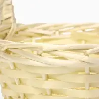 Набор корзин 3 шт ИВА 27x27x11 22x22x10 15x15x9 см ПЛЕТ ручка h=17/14/12 см  выбел