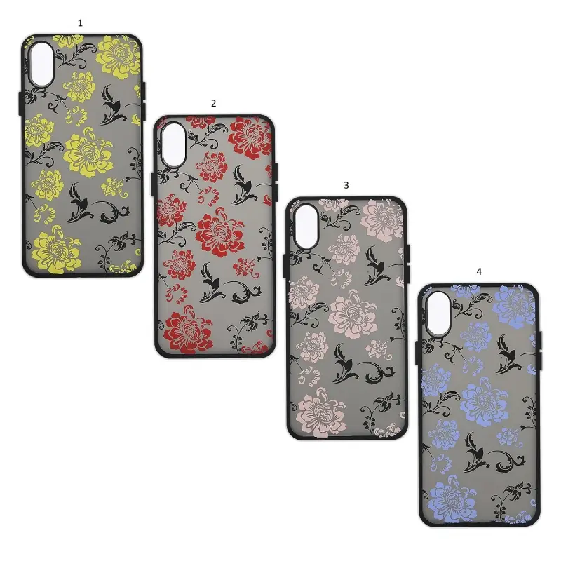 Чехол Iph X Цветы PC+TPU Чехол Iph X Цветы PC+TPU