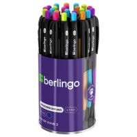 Ручка шариковая автоматическая, Berlingo ColorZone 2, 0.7 мм, синяя, МИКС