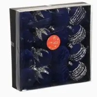 Ёлочные шары &laquo;Бархат. Маскарад&raquo;, новогодние, d=6 см, 16 шт., синий