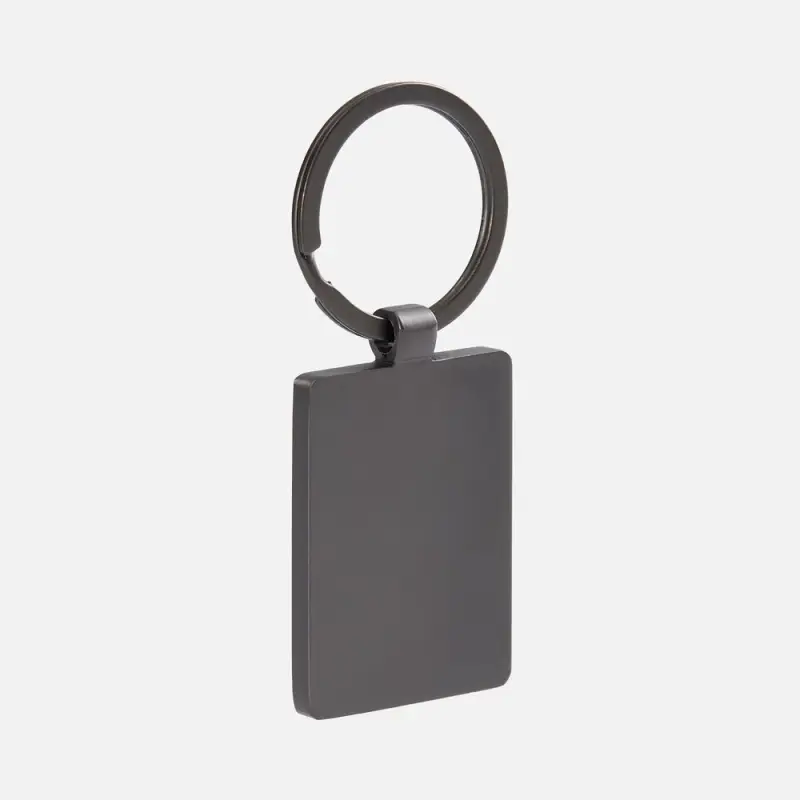 Брелок Gun Metal Leather Rectangle, графитовый Брелок Gun Metal Leather Rectangle, графитовый