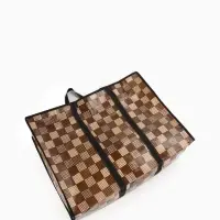 Сумка хозяйственная на молнии, 54 л, 60&times;20&times;45 см, коричневая