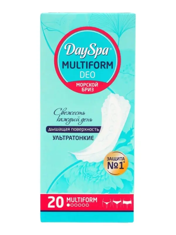 Прокладки ежедневные Day Spa, мультиформ, аромат бриз, ультратонкие, 20 шт.