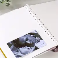 Фотоальбом 10 магнитных листов "Цветок"  23X28см, пер-т внутр.спираль