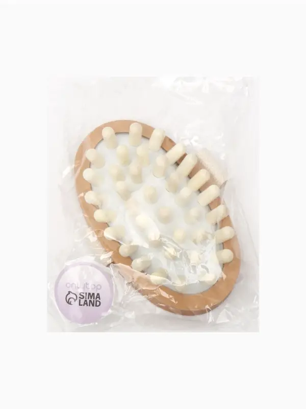 Щётка массажная для тела, гладкая