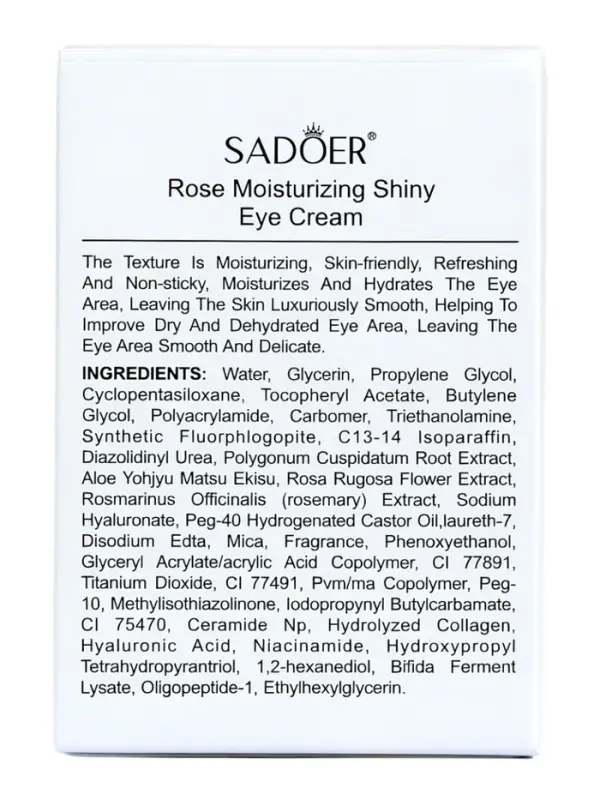 Крем для кожи вокруг глаз капсульный питательный SADOER с ароматом розы, 60 г