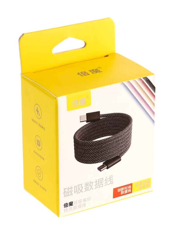 Кабель Type-C - Type-C, магнитный, 3 А, 60 W, серый Кабель Type-C - Type-C, магнитный, 3 А, 60 W, серый