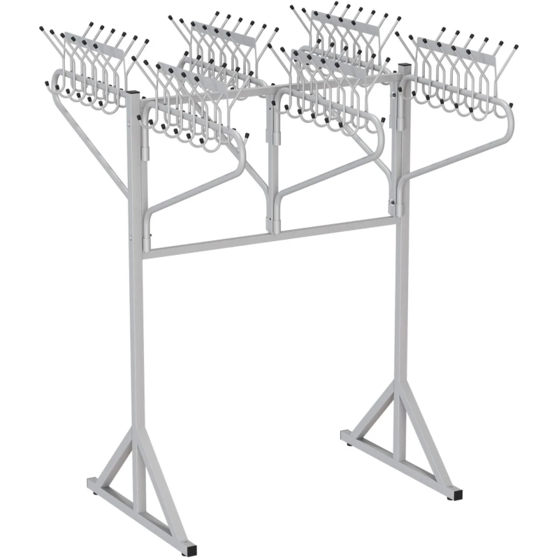 Вешалка AM_0MX гардеробная повор.крон6 /72 кр+для номерков метал 9006 муар