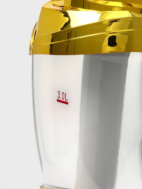 Башня пивная «Вавилон голд», 3 л, ёмкость для льда, подсветка, пластик, золотистый Башня пивная «Вавилон голд», 3 л, ёмкость для льда, подсветка, пластик, золотистый