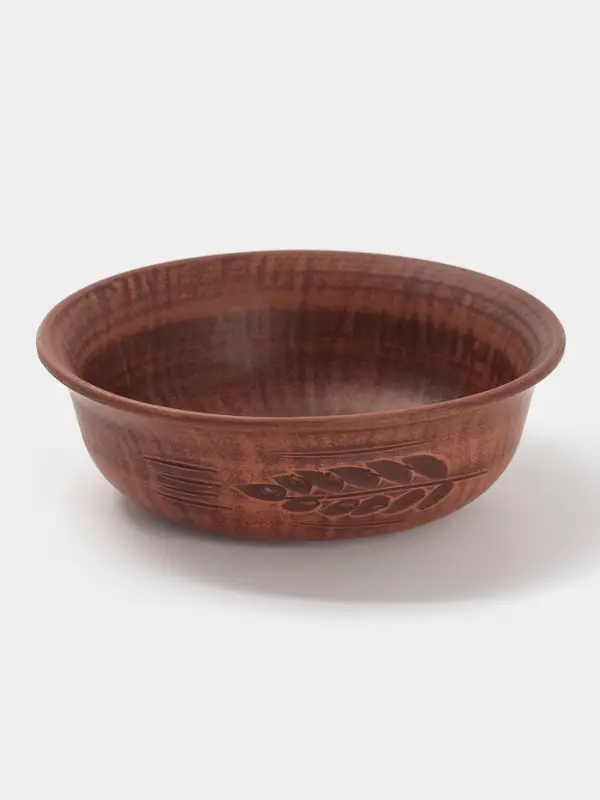 Тарелка глубокая &laquo;Колос&lrm;&lrm;&raquo;, 550 мл, 16&times;5 см, красная глина