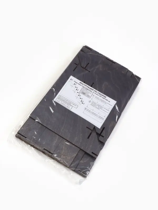 Подставка под открытки 12 ячеек по 12 см, 38.1&times;23&times;25 см, толщина 3 мм, коричневый