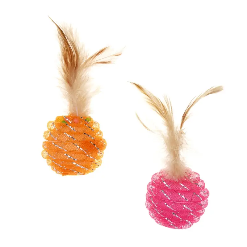 VETTA Игрушка для домашних животных, перья, полипропилен, 5 см